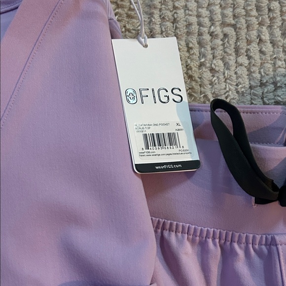Figs Lavender Scrub Set - Light Lavender Top & Jogger Pants - Picture 2 of 2